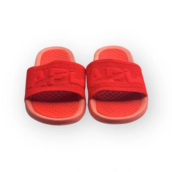 APL x Free People 𖤐 Limited Ed Logo Techloom Slide Sandal 𖤐 Magma Orange 𖤐 9M - Picture 9 of 16